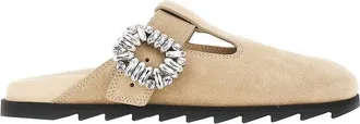 Roger Vivier Slidy Viv suede leather mules Woman 40