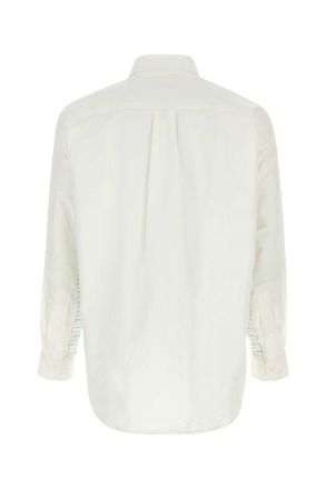 A.P.C. Mens White Oxford A.p.c. X Frgmt Shirt Blanc Exterior: Cotton Camicie