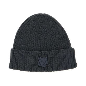 Maison Kitsuné Accessories, male, Gray, ONE SIZE, Fox Head Beanie