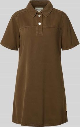 Marc O'Polo Denim Marc OPolo Denim Ausgestelltes Jeanskleid aus Baumwoll-Lyocell-Mix in Mittelbraun, Gr&ouml;&szlig;e XL