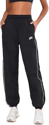 Nike Sportswear Windrunner Woven Pants Speed Womens Clothing Black/Chalk/Chalk : LG (US 12-14), Polyester