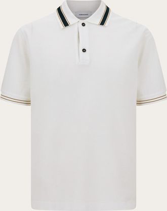Ferragamo Uomo Polo a manica corta Bianco