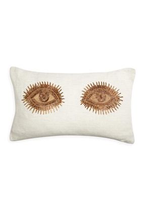 Jonathan Adler Muse Eyes Throw Pillow in Ivory at Nordstrom, Size 12X20