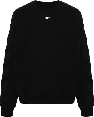 Off-white Diagonal Striped Sweatshirt