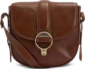 Barbour Elm buckle leather cross body bag - Brown