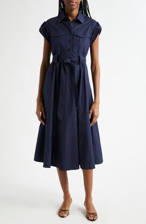 Derek Lam Kayla Belted Shirtdress in Night Sky at Nordstrom, Size 00