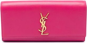 Saint Laurent Pre-owned Saint Laurent Grain de Poudre Monogram Cassandre Clutch PTR3260799A.0114
