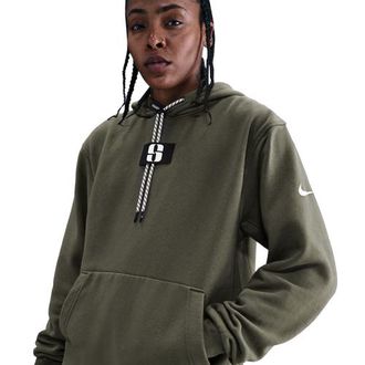 Nike Womens Sabrina Hoodie - Medium Olive/White Size S
