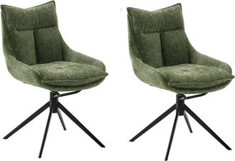 MCA Furniture Esszimmerstuhl »PARKER« () (2er-Set), drehbar 360°, Dreh- & Schwingfunktion, Belastbarkeit 120 kg