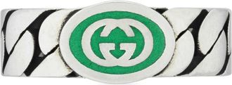 Gucci Interlocking G Zilveren Ring - Dames - Ringen - Grijs - 51 MM - Accessoires