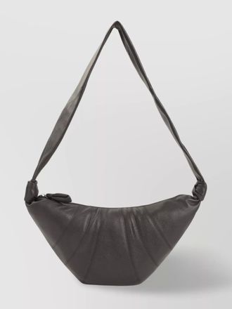 Christophe Lemaire leather medium croissant shoulder bag