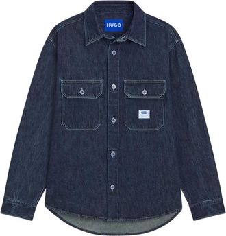 HUGO BOSS Camicia con taschino - Blu