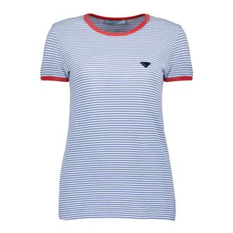 Prada T-Shirts, female, Blue, Size: S T-Shirts