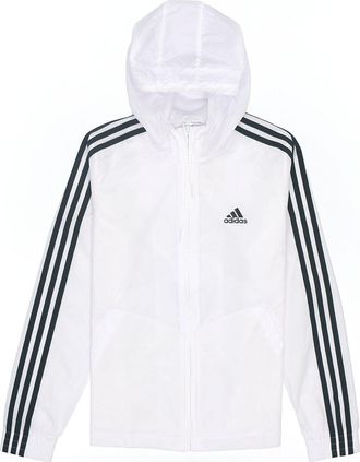 adidas (WMNS) adidas Essentials 3-Stripes Windbreaker Asia Sizing White Black H10243