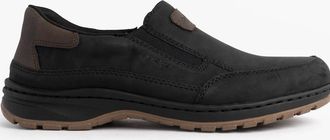 Rieker Mens Rieker 03365-00 Mens Moccasins Slip-On Shoes Black - Size: 10.5