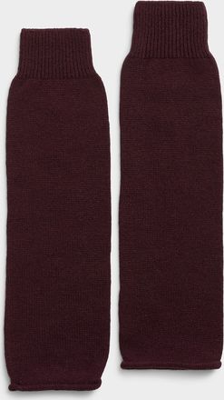 Simons Womens Rolled-hem wool & cashmere legwarmers Exclusive collection from Italy