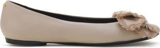 Lanvin The Bow Ballerina Flat in Sand at Nordstrom, Size 38