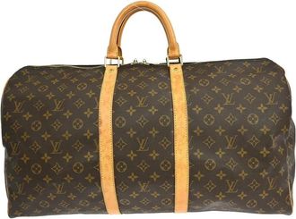 Louis Vuitton Pre-owned Weekend Bags, female, Brown, Size: ONE SIZE Pre-owned Keepall Travel Bag