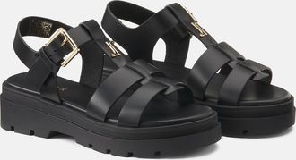 Jonak Chunky sandalen van grof leer Liverpool