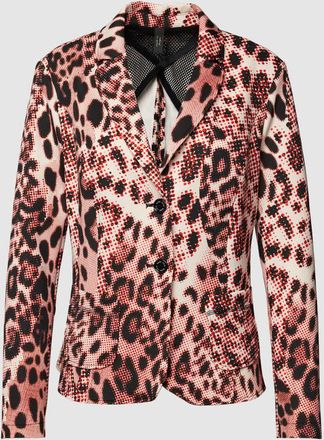 Marc Cain Blazer mit Allover-Muster in Rot, Gr&ouml;&szlig;e 36