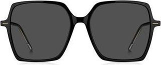 BOSS 57mm Oversize Sunglasses in Black at Nordstrom Rack