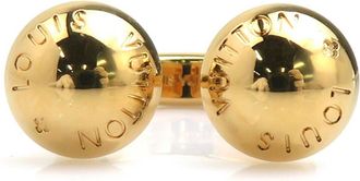 Louis Vuitton Gold Metal Band Ring (Pre-Owned)