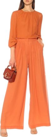Max Mara Max Mara Dolly Silk Georgette wide leg pants Size S