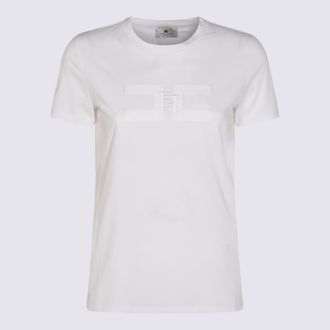 Elisabetta Franchi White Cotton T-shirt