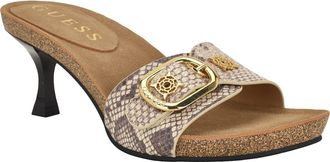 Guess Dexta Buckle Strap Sandal in Light Natural at Nordstrom, Size 5.5