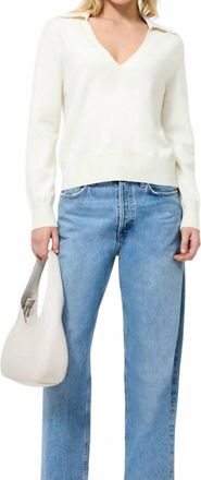 French Connection Sloane Pearl Sweater In Porcelain Cream