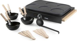 Domo Wok Ele9ctrico 2-en-1 Domo Do8719w 1000 W Negro Para 6 Personas