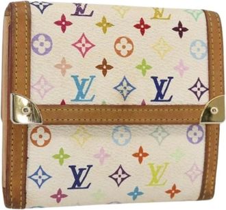 Louis Vuitton Pre-owned Wallets, female, Multicolor, Size: ONE SIZE Pre-owned Vintage Monogram Multicolor Canvas Wallet