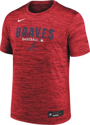 Nike Atlanta Braves Authentic Collection Nike Mens Dri-FIT MLB T-Shirt in Red | 02ER62QAW-RMG