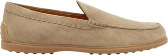 Tod's Leren Mocassin - Heren - Loafers - Beige - 44 EU - Leer - Schoenen