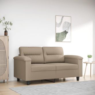 vidaXL Sof&aacute; De 2 Plazas De Tela Microfibra Gris Taupe 120 Cm Vidaxl