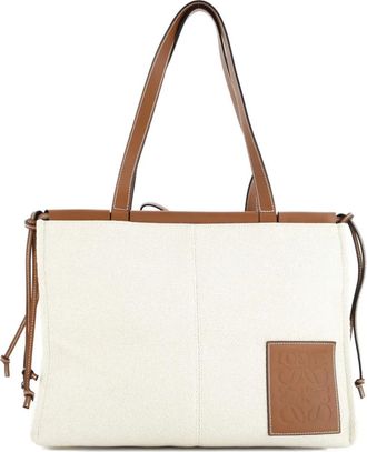 Loewe Cushion Canvas Large tote bag - Beige