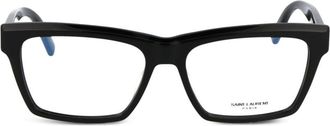 Saint Laurent Eyewear wayfarer-frame glasses - women - Acetate - 56 - Black