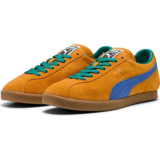 Puma Brasil Sneaker in Dark Poppy/Mountain Blue at Nordstrom, Size 11.5