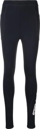 Stella McCartney Stella Mc Cartney Stella Mccartney Scuba-Leggings mit Logo-Print