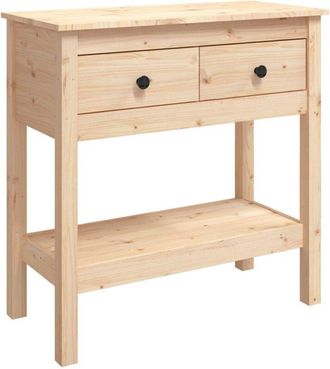 vidaXL Console Table 75x35x75 cm Solid Wood Pine Vidaxl