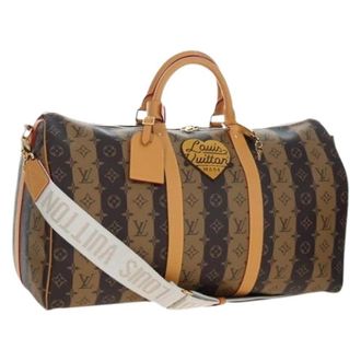 Louis Vuitton Pre-owned Vintage Boston Bag - unisex - Pre-owned - Bruin - Maat: ONE Size Leer