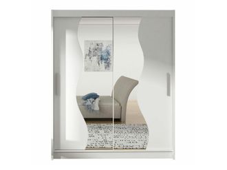 Mirjan24 Mobilier1 - Armario Closico 134, Blanco, 200x150x58cm, Puertas De Armario: Correderas, N&uacute;mero De Estantes: 0