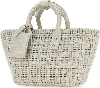 Balenciaga Womens Sand Raffia Bistro Xs Handbag 9990 Borse A Mano Bag