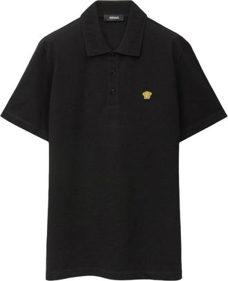 Versace POLO PIQUET MEDUSA EMBROIDERY Size: XL, colour: BLACK