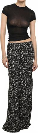 Paris Georgia Bias Half Slip Skirt In Floral Print