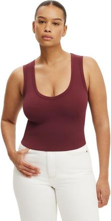 Cotton On Womens Hold Me V Neck Tank in Sour Cherry at Nordstrom, Size Xxx-Small