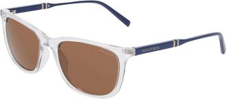 Nautica N6268S 971 Mens Sunglasses Clear Size 55