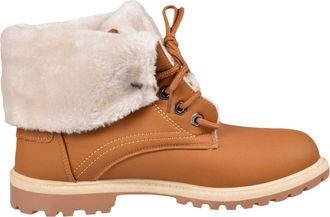 Generic New White Women Combat Flat Grip Sole Fur Lined Ankle Boots Shoes UK Sizes 3-8 (Tan, UK 6, UK Footwear Size System, Adult, Women, Numeric, Medium, 6)