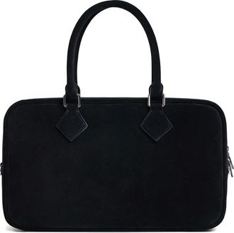 12 Storeez Borsa tote in pelle scamosciata - Nero