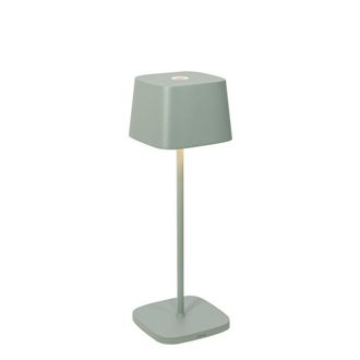 Zafferano L&aacute;mpara de mesa led ofelia pro sage recargable y regulable